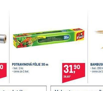 Makro Potravinová fólie 30 m nabídka