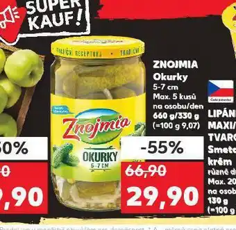 Kaufland Okurky znojmia 5-7 cm nabídka