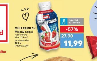Kaufland Müllermilch mléčný nápoj nabídka