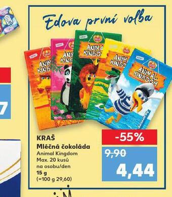 Kaufland Kraš mléčná čokoláda nabídka