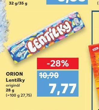 Kaufland Orion lentilky nabídka