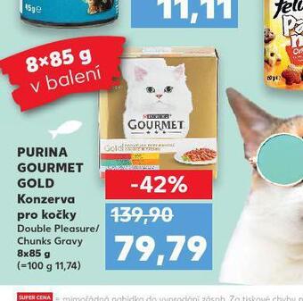 Kaufland Purina gourmet gold konzerva pro kočky nabídka