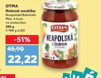 Kaufland Otma hotová omáčka nabídka