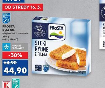 Kaufland Frosta rybí filé nabídka