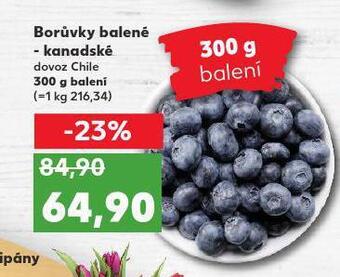 Kaufland Borůvky balené nabídka