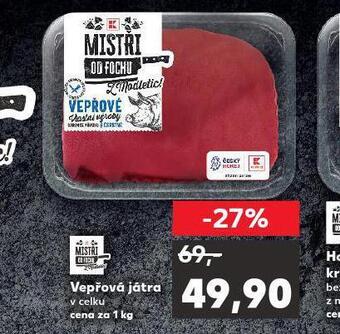 Kaufland Vepřová játra nabídka
