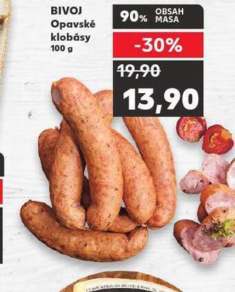 Kaufland Opavské klobásy nabídka