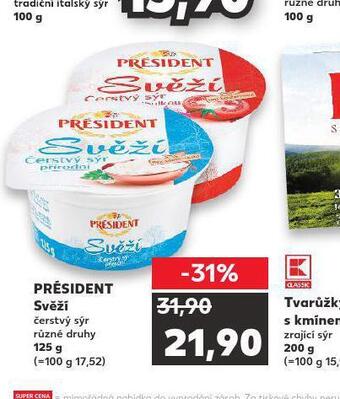 Kaufland Président svěží nabídka