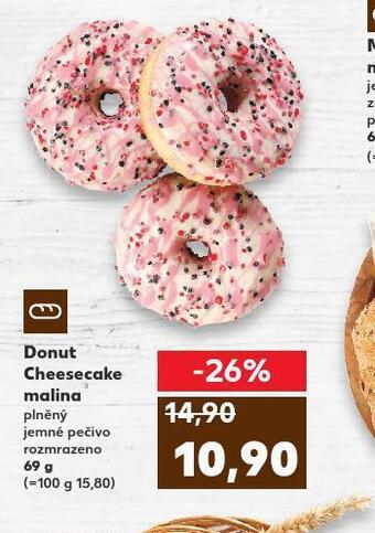 Kaufland Donut cheesecake malina nabídka