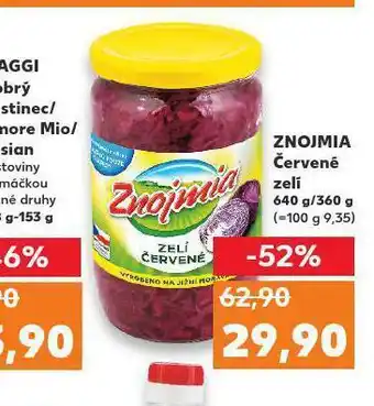 Kaufland Znojmia červené zelí nabídka
