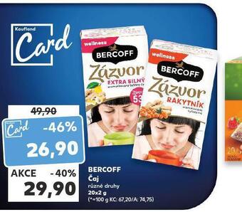 Kaufland Bercoff čaj nabídka