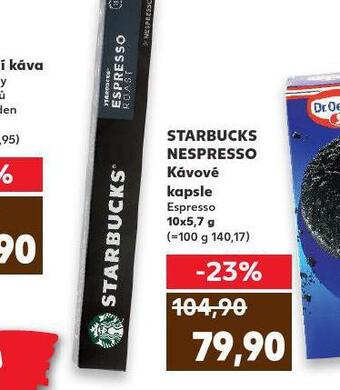 Kaufland Starbucks nespresso kávové kapsle nabídka