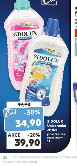 Kaufland Sidolux univerzální čistící prostředek nabídka