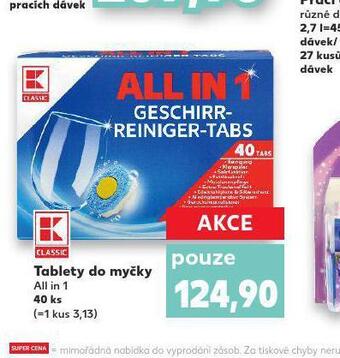 Kaufland Tablety do myčky nabídka