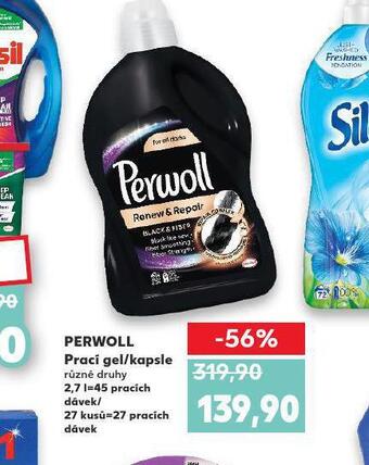 Kaufland Perwoll prací gel / kapsle nabídka