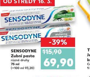 Kaufland Sensodyne zubní pasta nabídka