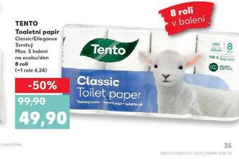Kaufland Tento toaletní papír nabídka