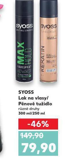 Kaufland Syoss pěnové tužidlo nabídka