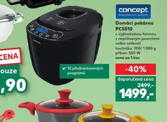 Kaufland Domácí pekárna concept nabídka