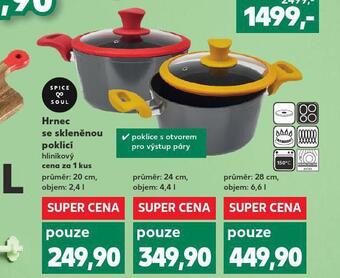 Kaufland Hrnec se skleněnou poklicí 24 cm nabídka