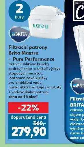 Kaufland Filtrační patrona brita maxtra nabídka