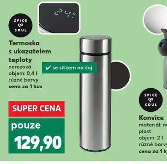 Termoska s ukazatelem teploty