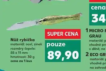Kaufland Nůž rybička nabídka