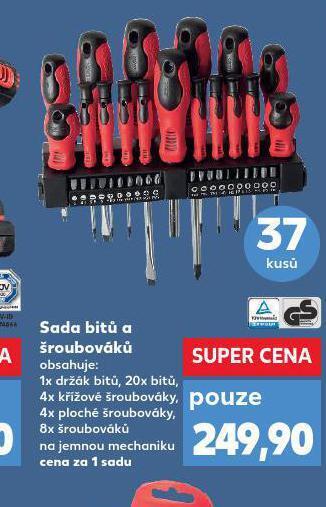 Kaufland Sada bitů a šroubováků nabídka