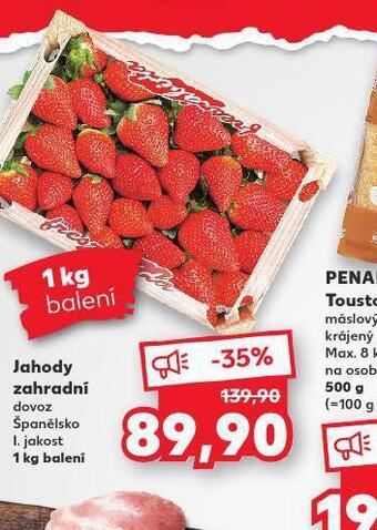 Kaufland Jahody zahradní nabídka