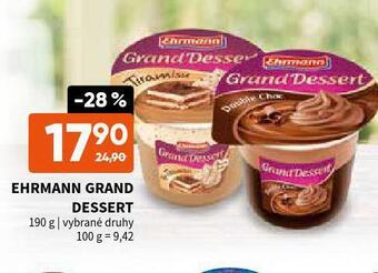 Terno Ehrmann grand dessert nabídka