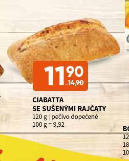 Terno Ciabatta se sušenými rajčaty nabídka