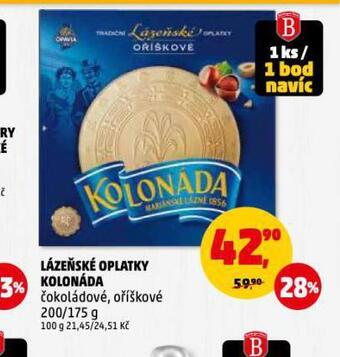 Penny Market Lázeňské oplatky kolonáda nabídka