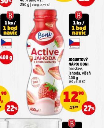 Penny Market Jogurtový nápoj boni nabídka