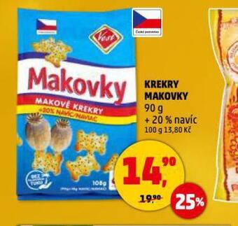 Penny Market Krekry makovky nabídka