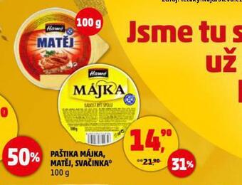 Penny Market Hamé paštika májka, svačinka, matěj nabídka