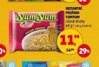 Penny Market Yum yum instantní polévka nabídka