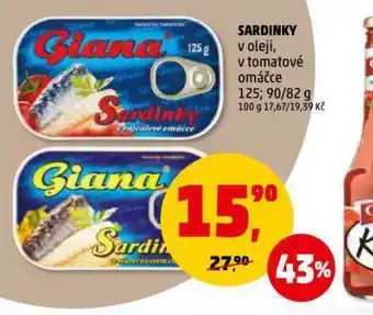 Penny Market Giana sardinky nabídka