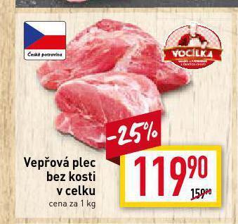 Billa Vepřová plec bez kosti nabídka