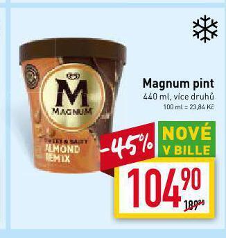 Billa Magnum pint nabídka