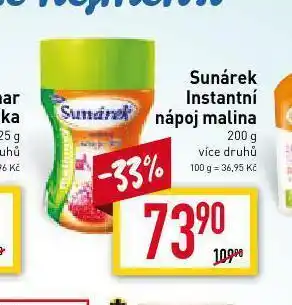 Sunárek instantní nápoj malina