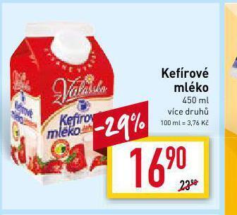 Billa Kefírové mléko nabídka