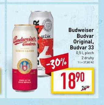 Billa Pivo budweiser budvar nabídka