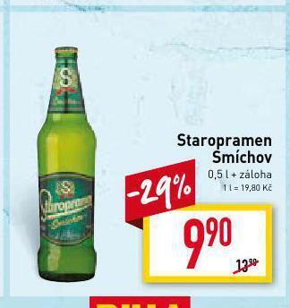 Billa Pivo staropramen nabídka
