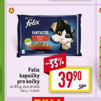 Billa Felix kapsičky pro kočky nabídka