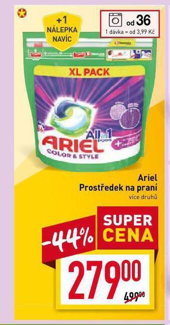 Billa Ariel prací prostředky nabídka