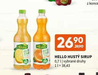Terno Hello hustý sirup nabídka