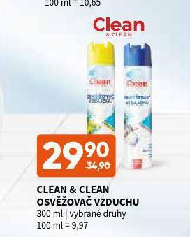 Terno Clean & clean osvěžovač vzduchu nabídka