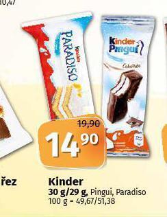 Coop Kinder nabídka