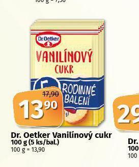 Coop Dr. oetker vanilínový cukr nabídka