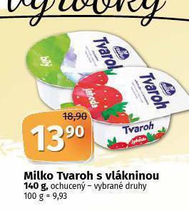 Coop Milko tvaroh s vlákninou nabídka